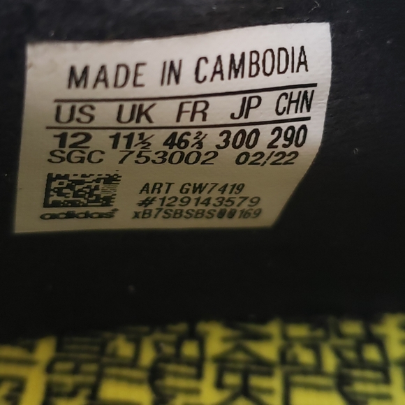 Adidas Speedflow Messi.3 Firm Ground GW7419 Yellow Black Soccer Cleats Men's 12 - Picture 9 of 10